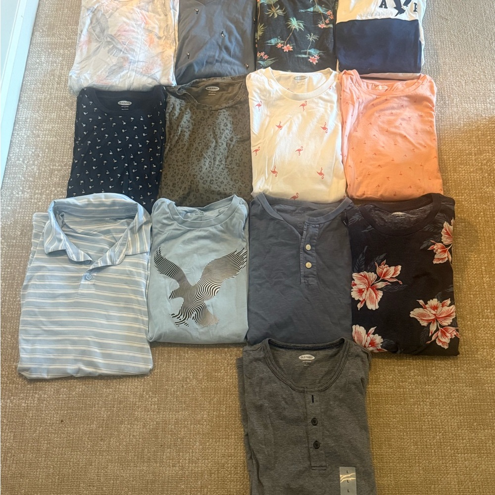 Men's Short Sleeve Tees - Assorted Colors